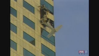 From January 5 2002 Plane hits Bank of America building in Tampa [upl. by Evans]