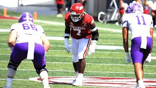 Trajan Jeffcoat  Defensive End  Arkansas  2023 Highlights  2024 NFL Draft  New Orleans Saints [upl. by Quartas]