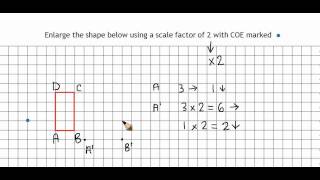 Enlargement with positive scale factor [upl. by Mickie]