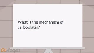 What is the mechanism of carboplatin [upl. by Annaicul]