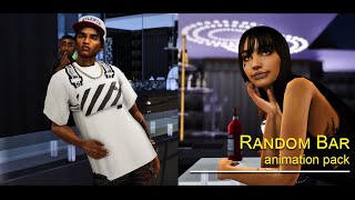 Random Bar Animations  Sims 4 FREE [upl. by Annaxor]