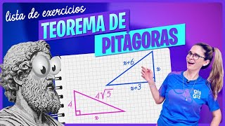 TEOREMA DE PITÁGORAS  Exercícios para aprender e praticar [upl. by Ilbert888]