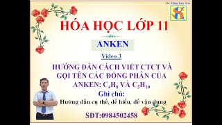 Viết đồng phân cấu tạo đồng phân hình học của Anken C4H8 và C5H10 [upl. by Ali]