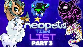 Ranking ALL of the Neopets Part 3 MynciZafara [upl. by Remled]