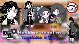 Hashiras react to Tomioka Giyuu  Manga Spoilers  GiyuShino  Gacha Club  Jimichan [upl. by Wolk323]