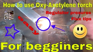 How to use and operate Oxygen acetylene torch  Welding  Brazing with oxyacetylene torch [upl. by Ahras765]