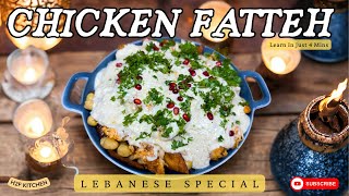 LEBANESE CHICKEN FATTEH  TASTES DELICIOUS  H2FKitchen [upl. by Newbold942]