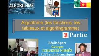 Algorithme  les fonctions les tableaux les procédures et algorirhgrammes  cours exercices [upl. by Koblas662]