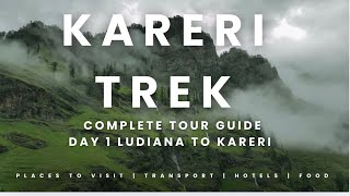 kareri lake trek beautiful trek ludhiana to himachal kareri part 1 himachalpradesh kareritrek [upl. by Ynnaffit]