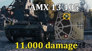 How to play LT on Ruinberg North  11000 dmg combined with AMX 13 105 ✌️✌️✌️ [upl. by Niamrej]