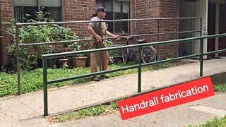 Fabricating pipe handrails for an apartment complex [upl. by Lamb512]