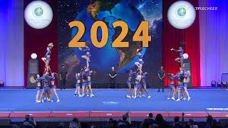 New Jersey Spirit Explosion FAB5  Finals The 2024 Cheerleading Worlds WITH SOUND [upl. by Eladnek]