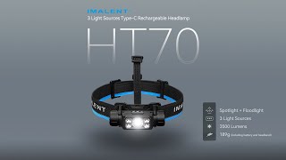 IMALENT HT70 Headlamp Triple Light Sources [upl. by Noirred]