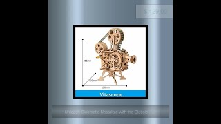 Unleash Cinematic Nostalgia with the Classic Film Vitascope 3D Wooden Puzzle [upl. by Ruckman]