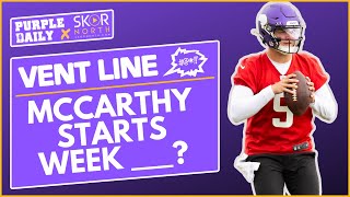 When should Minnesota Vikings start JJ McCarthy [upl. by Ayikan249]