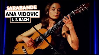 Ana Vidovic plays Sarabande in G Major from the Cello Suite No 1 BWV 1007 by Johann Sebastian Bach [upl. by Avis]