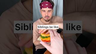 How to enjoy BURGER with your sibling properly😎❤️🍔 CHEFKOUDY [upl. by Eendyc]