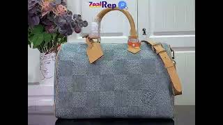 Louis Vuitton Speedy 40 Bandouliere N40701 Blue [upl. by Merritt]