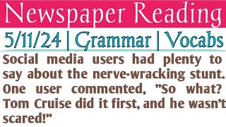 51124 Newspaper Reading  Newspaper Reading  English Reading  English Story  The Hindu 51124 [upl. by Silisav]