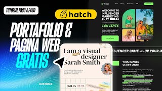 Como Crear Una PAGINA WEB GRATIS 2024 ✅ Como Crear una Pagina Web Gratuita ✅ Hatchone Paginas Web [upl. by Luhar]