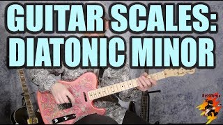 The Diatonic Scale Minor Beginner Guitar Lesson [upl. by Ydisac]