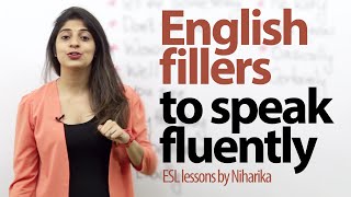 English fillers to speak fluently and confidently  Gap fillers  Free English lessons [upl. by Benito]