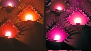 DIY Diwali decoration ideas candle Holder ideas Diay Holder diwalidecoration cardboardcraftdiwa [upl. by Ettegdirb]