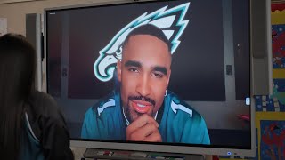 Eagles QB Jalen Hurts Comes to Abbotts Career Day  Abbott Elementary [upl. by Adnileb]