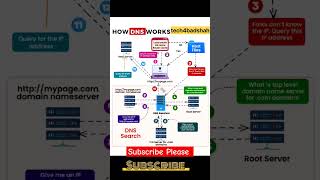 How to work DNS server dns dnsserver computernetworkingcourse newexcel shorts viralshorts [upl. by Ecraep]