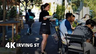 SAN FRANCISCO CALIFORNIA WALKING IN IRVING ST USA 4K [upl. by Terena]