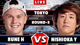 🔴LIVE Rune H vs Nishioka Y • Tokyo Open 2024 Rune Nishioka tennis atp TokyoOpen round3 [upl. by Shayn568]