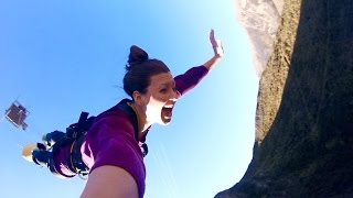 BUNGY JUMP Queenstown New Zealand  Nevis amp Kawarau Bridge [upl. by Enajiram763]