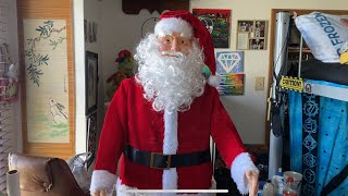 Gemmy 2023 Life Size Dancing Santa Claus  Animated Singing Santa  NEW [upl. by Aramad]