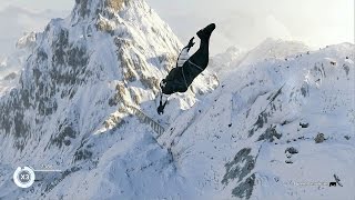 Steep Extreme Base Jumping with the Wingsuit Ultra Settings [upl. by Ettena508]