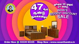 Vasanth and Co 47th anniversary Discount Sale  Vasanth amp Co [upl. by Sadowski]