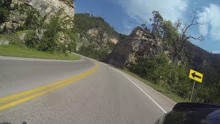 Spearfish Canyon South Dakota Motorcycle Ride [upl. by Almeda648]