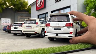 Servicing Toyota Cars 118 Scale  Toyota Service Workshop Diorama  Diecast Model Cars [upl. by Souza]