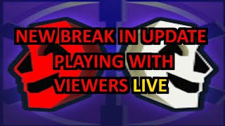 PLAYING BREAK IN 2  NEW ORIGIN ENDING  LIVE WITH VIEWERS  ROBLOX🎃 [upl. by Nitza922]