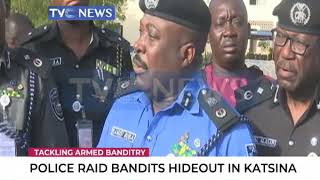 Police raid Bandits hideout in Katsina [upl. by Htebazil]