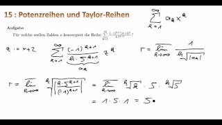 Mathe I 151  Potenzreihen [upl. by Nylessoj]