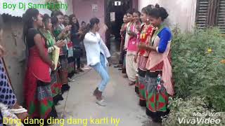 New hindi songs Ding dang ding dang karti hy Tharu dance video [upl. by Harihs]