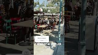 Disneyland vs Walt Disney World funny comedy viral shade [upl. by Eniamrej]