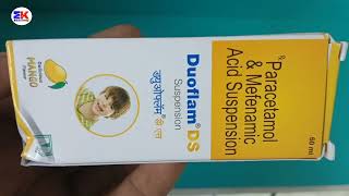 Duoflam DS Suspension  Paracetamol And Mefenamic Acid Syrup  Duoflam DS Syrup Uses Benefit Dose [upl. by Ilarrold666]