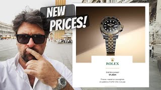 I have the NEW PRICE LIST  ROLEX 2024 [upl. by Deibel]