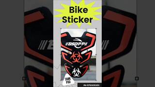 Bike Tank Sticker order now 8750053011 autoparts bike automobile [upl. by Grange]