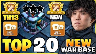 TOP 20 BEST TH13 CWL BASE LINK 2024  TH13 WAR BASE LINK 2024  TH13 ANTI 2 STAR BASE CLASH OF CLANS [upl. by Teragramyram]