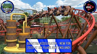 Quantum Accelerator  New For 2025 At Six Flags New England  Six Flags News  Chall Chats [upl. by Elsi]