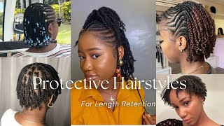 🔥Protective styles for natural hair compilation🔥 [upl. by Odilo]