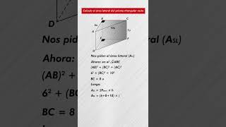 Como Calcular el Área de un Prisma Triangular  Matemáticas Geometría Prisma [upl. by Naujak]