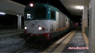 TRENI IN TRANSITO A METAPONTO DIESEL amp ELETTRICO SULLA LINEA IONICA [upl. by Zigmund548]